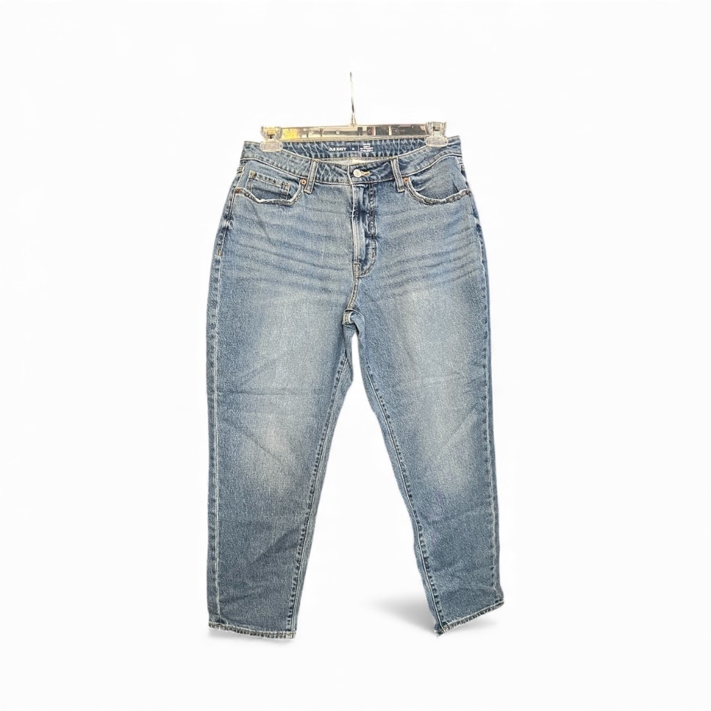 💙 EUC OLD NAVY Lilo High-Rise Curvy OG Straight Blue Jeans | Sz 12